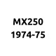 Yamaha MX250 1974-75