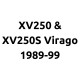 Yamaha XV250 & XV250S Virago 1989-99